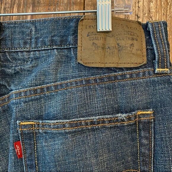 Levi’s 514 34/30 Men’s Blue Denim Slim Straight Cotton Jeans - Picture 9 of 11